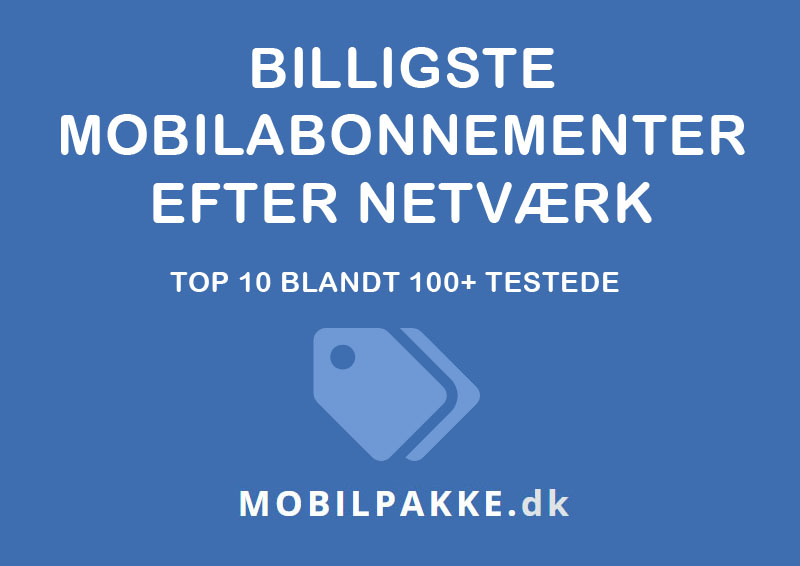 Top 10 billigste mobilabonnementer der benytter Telia's net